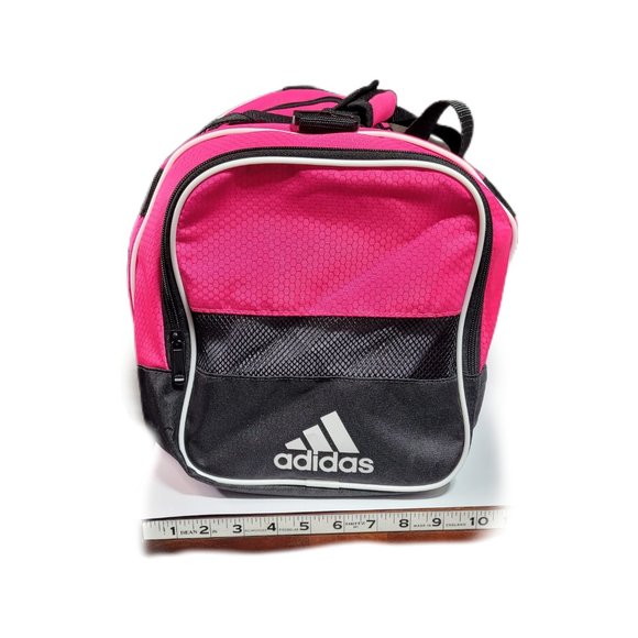 adidas Bags Adidas Gym Duffle Travel Bag Hot Bright Pink Black Zippered Missing Strap Poshmark